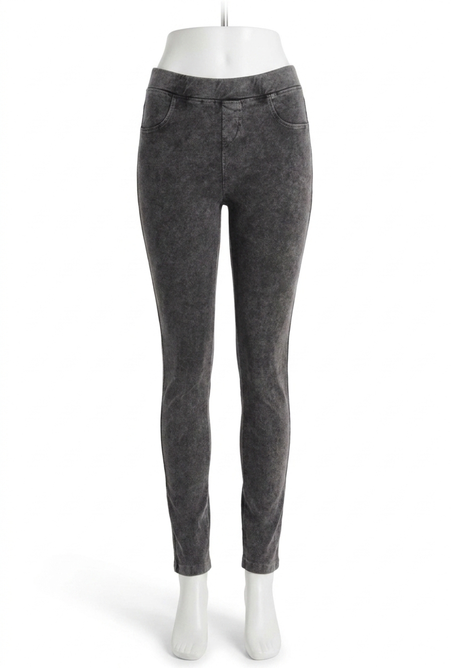 NEW ANGEL high rise jegging in charcoal
